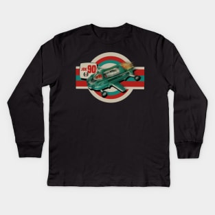 Retro 70s Tv Joe 90 Car Kids Long Sleeve T-Shirt